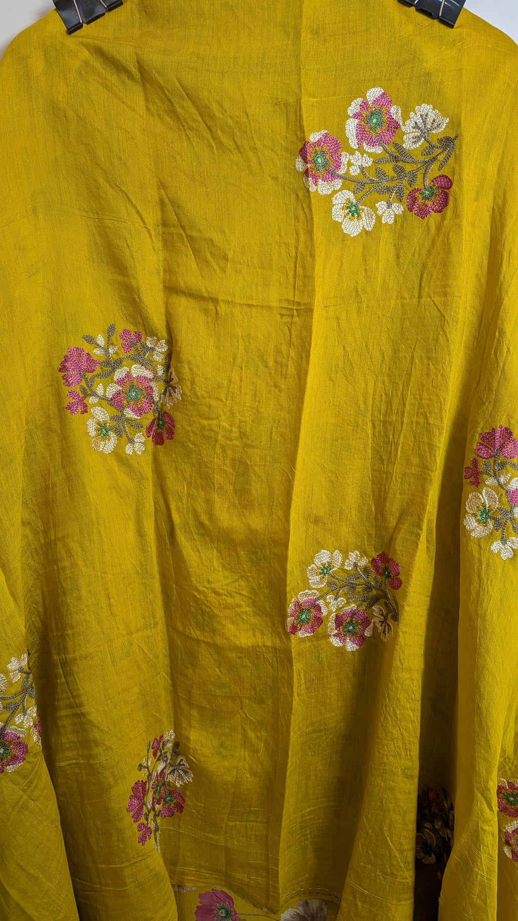 Floral Printed Unstitched Suit Set on Linen Cotton